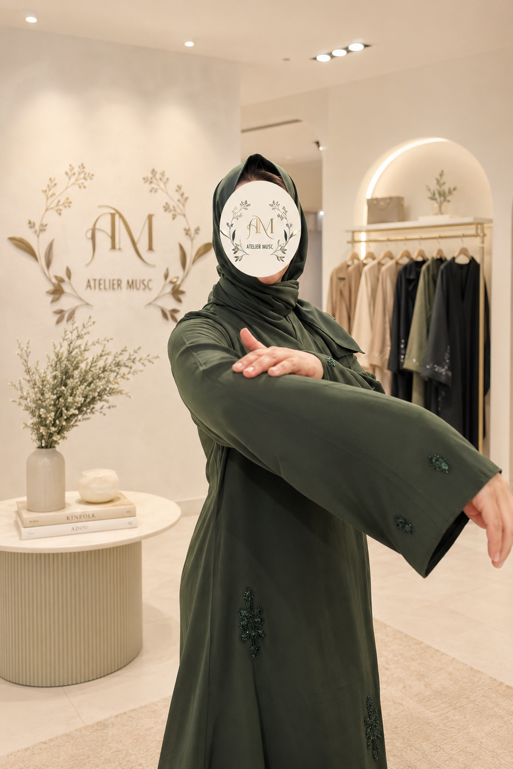 Abaya Émeraude Royale | Royal Emerald Abaya | عباية الزمرد الملكية