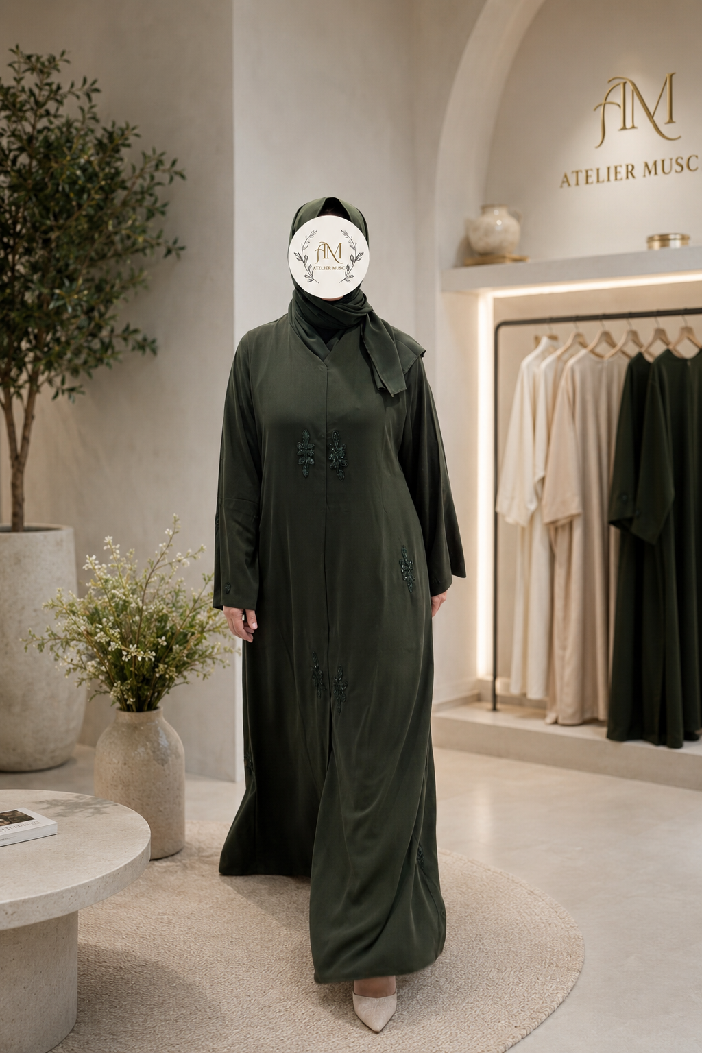 Abaya Émeraude Royale | Royal Emerald Abaya | عباية الزمرد الملكية