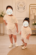 Polka Dot Bow Short Set