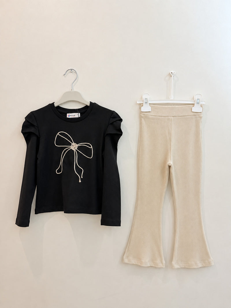Bow Detail Girls’ Set