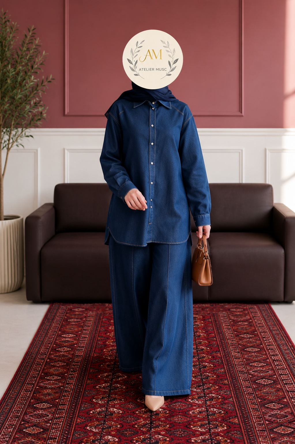 Soft Denim Elegance Set